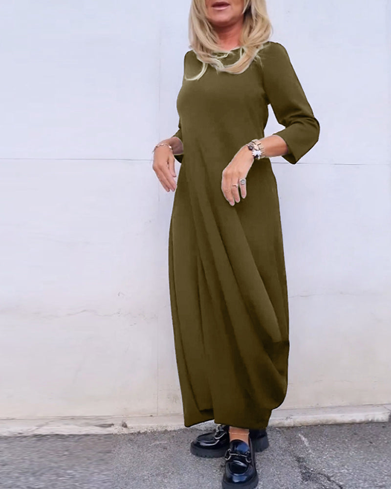 Mia - Long sleeve vintage dress