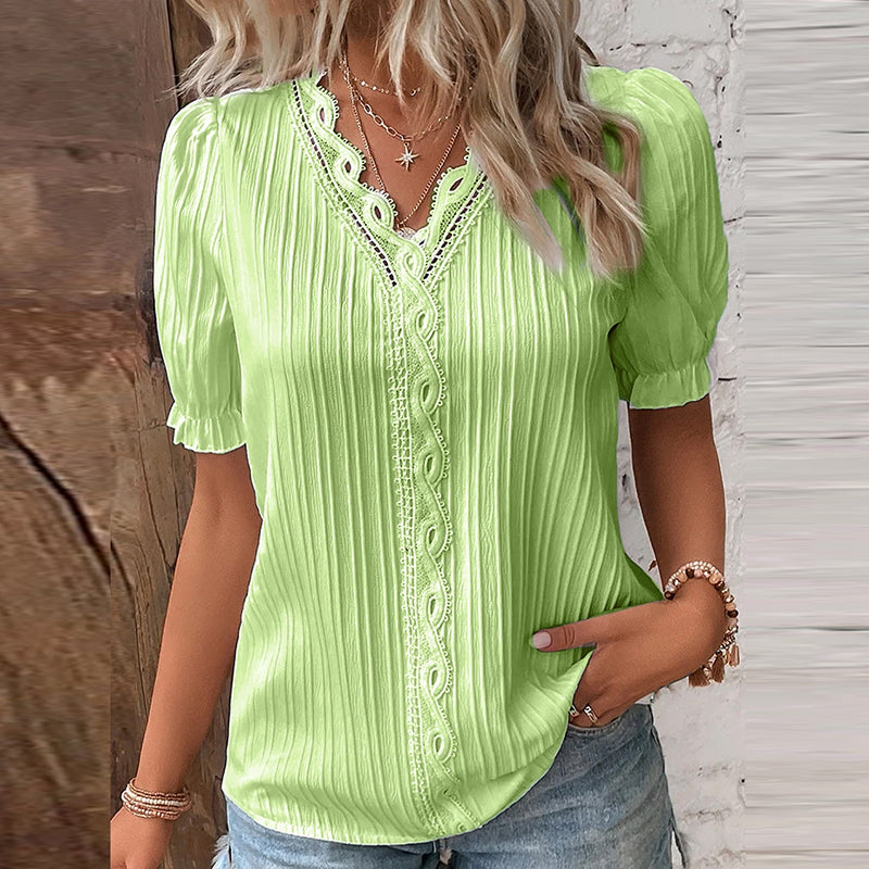 KENZI - Women's Blouse With Puffed Sleeves