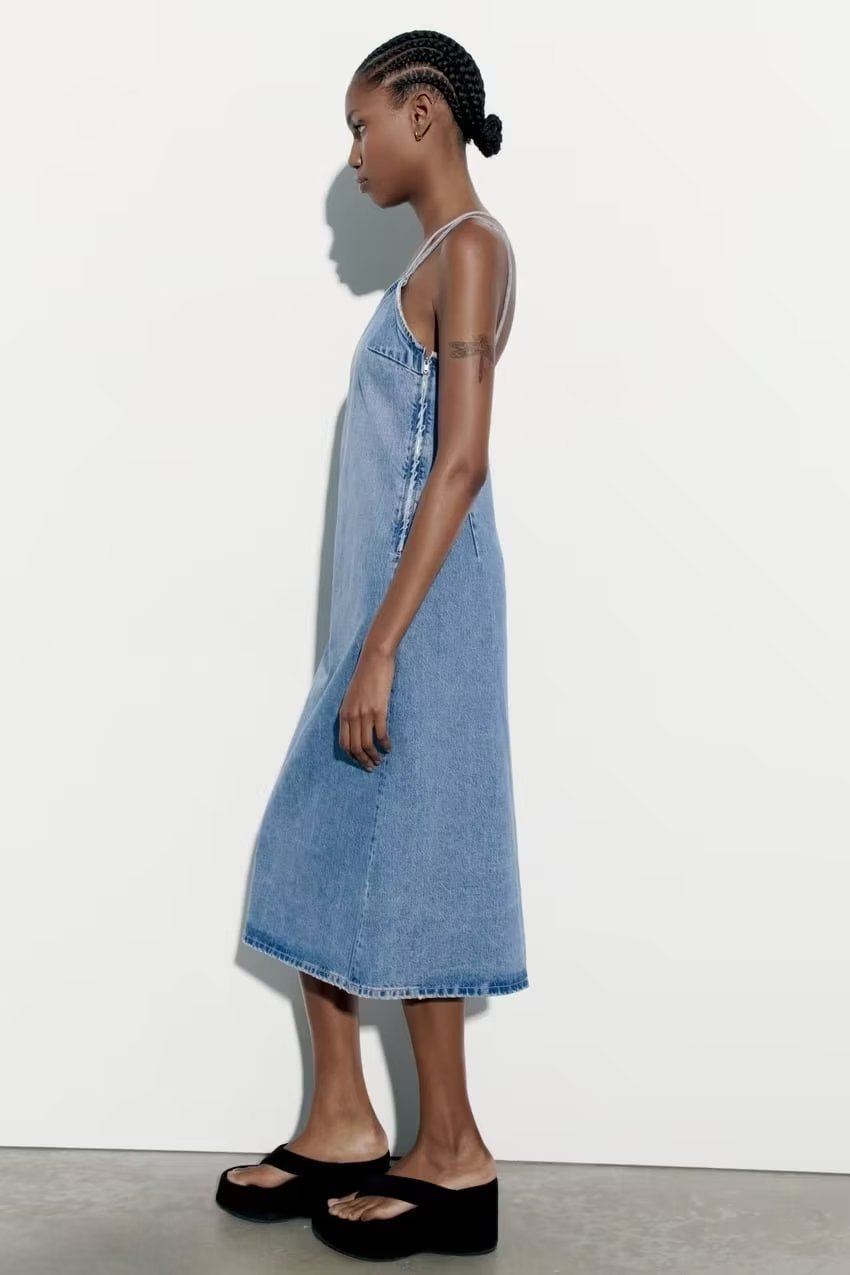 SARI - Asymmetrical Denim Dress