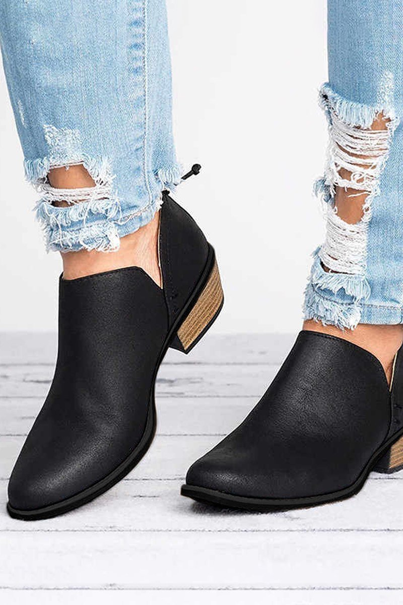 Azalea | Western Cut Out Ankle Boots