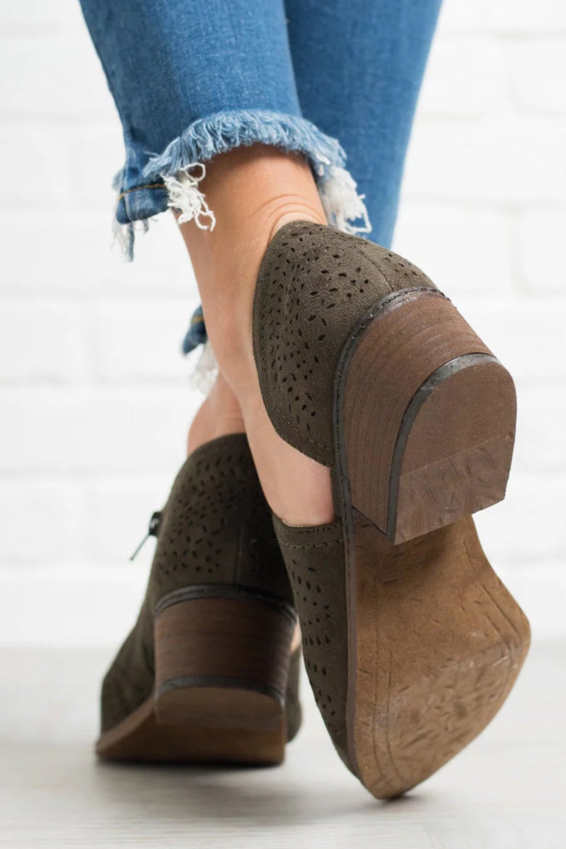 Nicole | Cut Western Ankle Boots