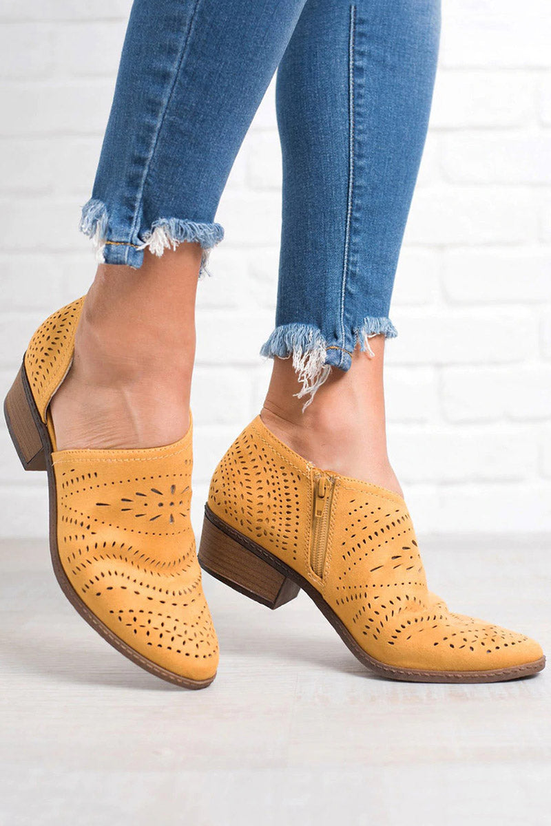 Nicole | Cut Western Ankle Boots