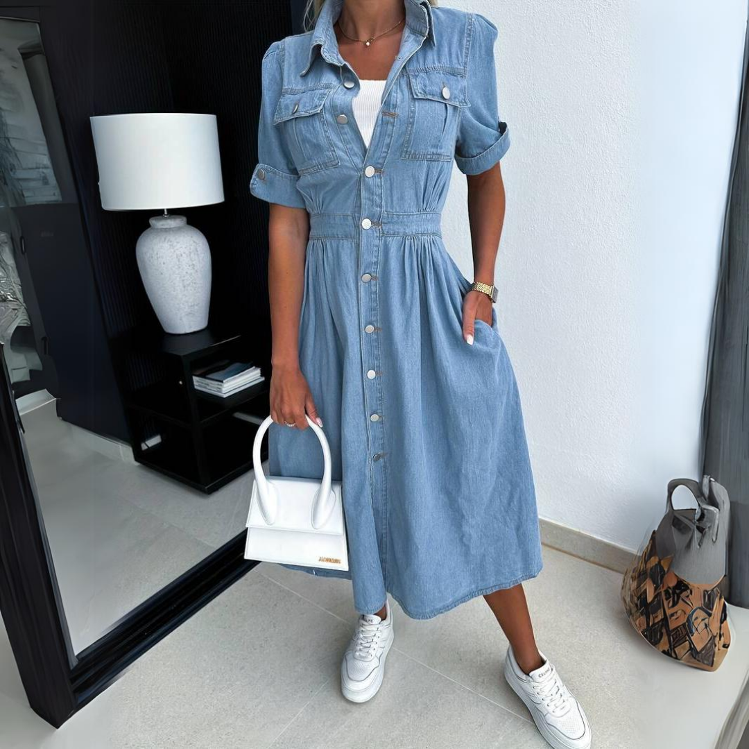 Alyssa | Trendy Denim Dress