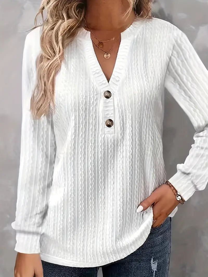 Kinsley | Long Sleeve V-Neck Sweater