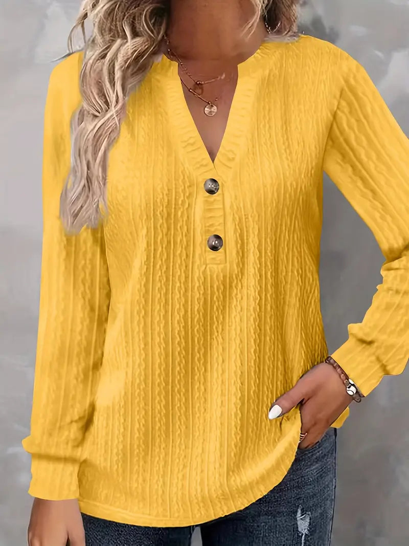 Kinsley | Long Sleeve V-Neck Sweater