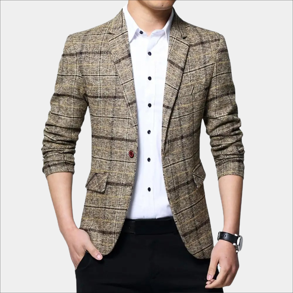 Alian - Casual checkered men's blazer