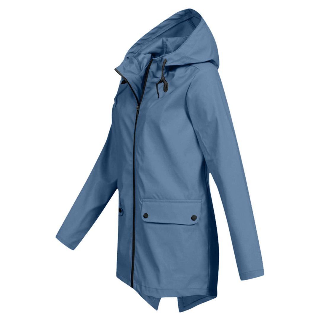 Francine | Long hooded raincoat