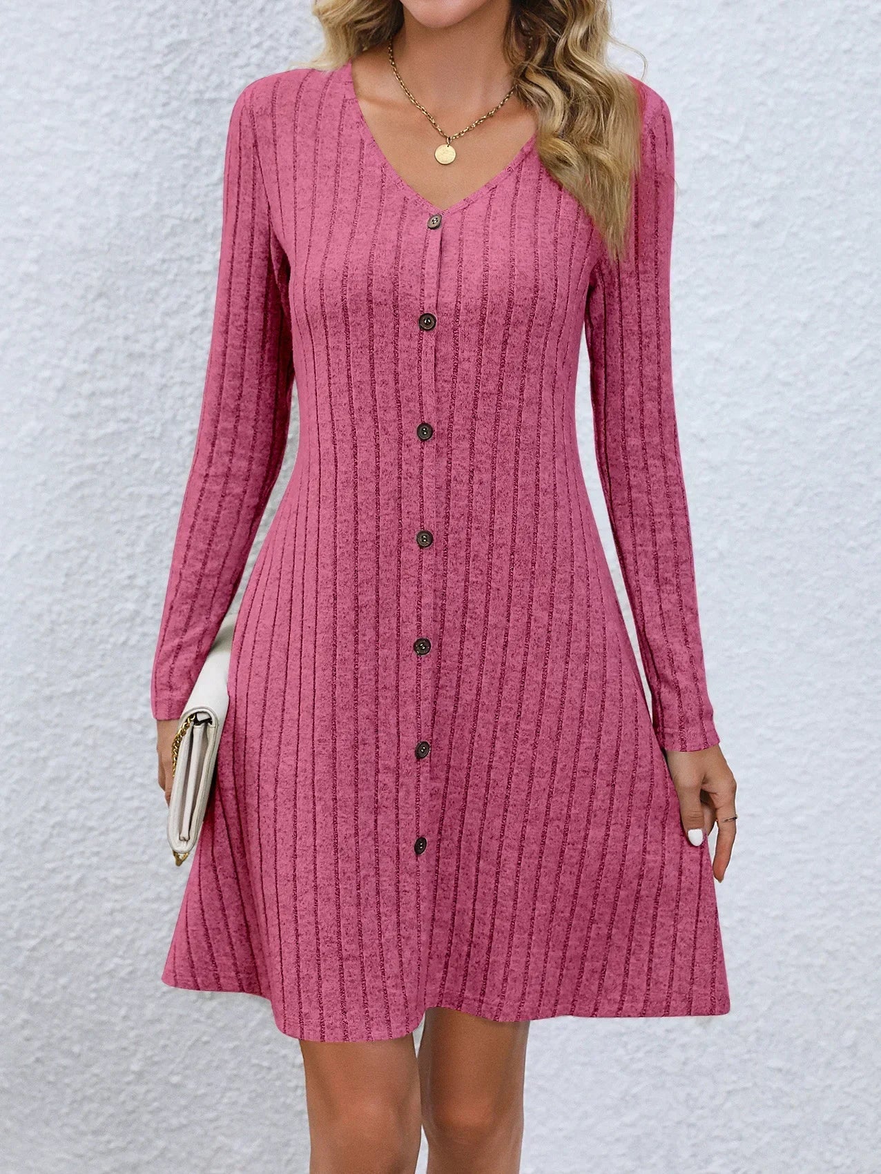 Amy | Ribbed Knitted Dress