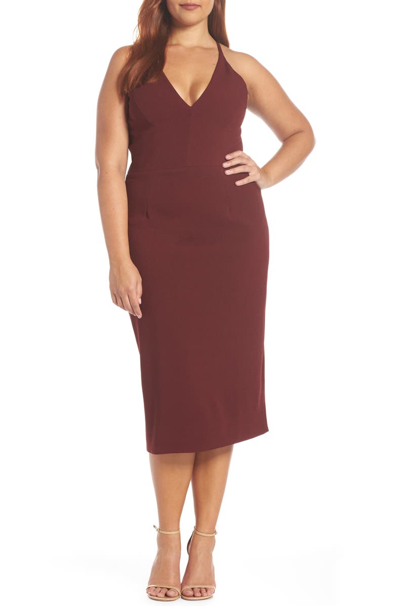 Ruched Surplice Sheath V-Neck Sleeveless Dress-GD102226