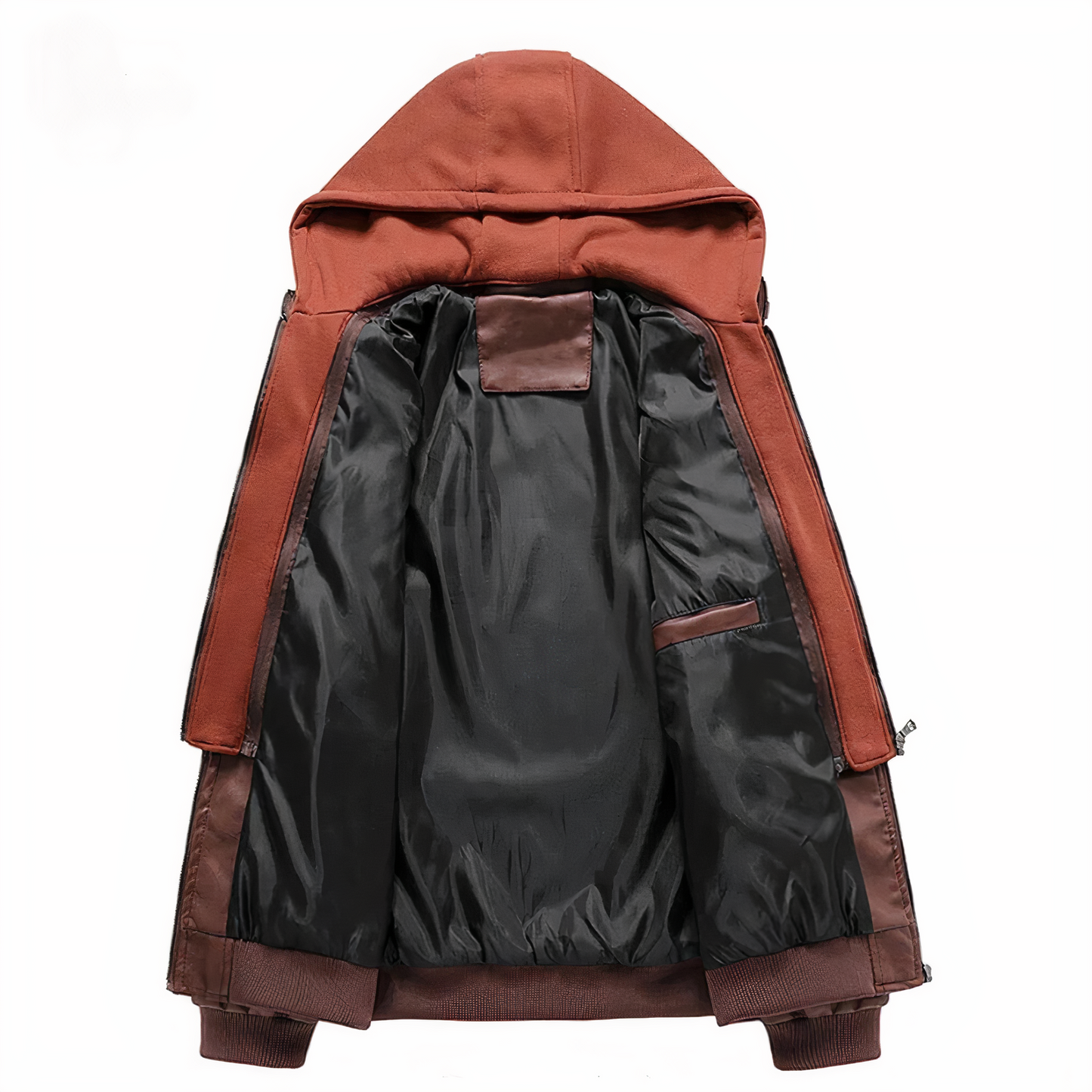 Ettore | Stylish Leather Jacket with Hood