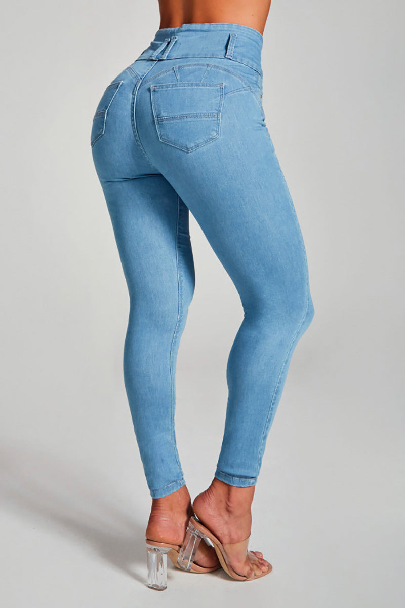 SUTTON - High-Waisted Skinny Jeans