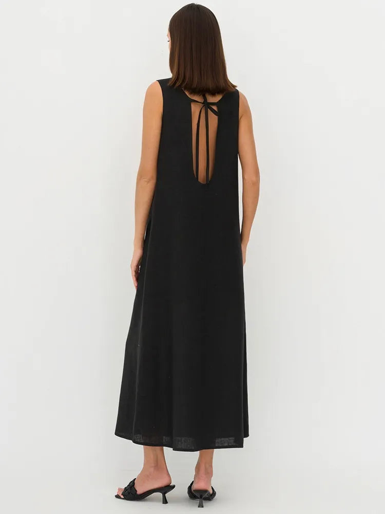 ESTEE - French Style Long A-line dress