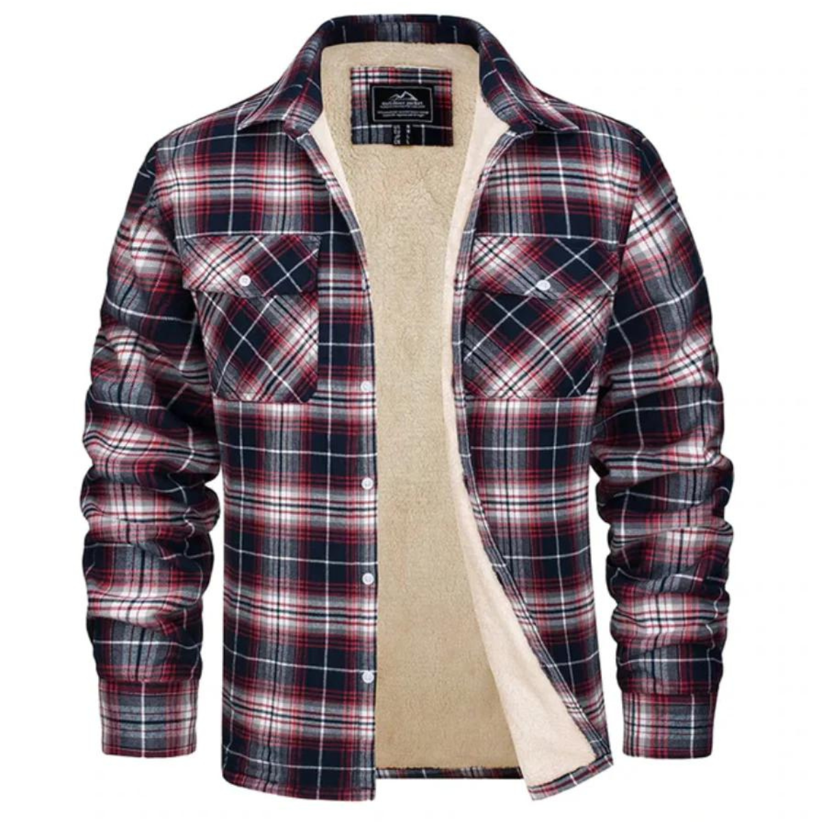 Eamon | Fleece-lined Plaid Jacket