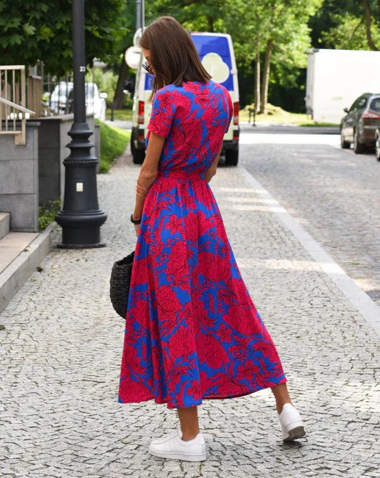 Scarlett - Floral Print Summer Dress