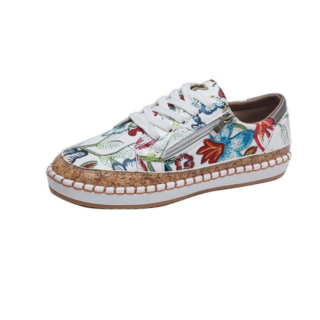 GAIA - Floral Print Women's Sneakers