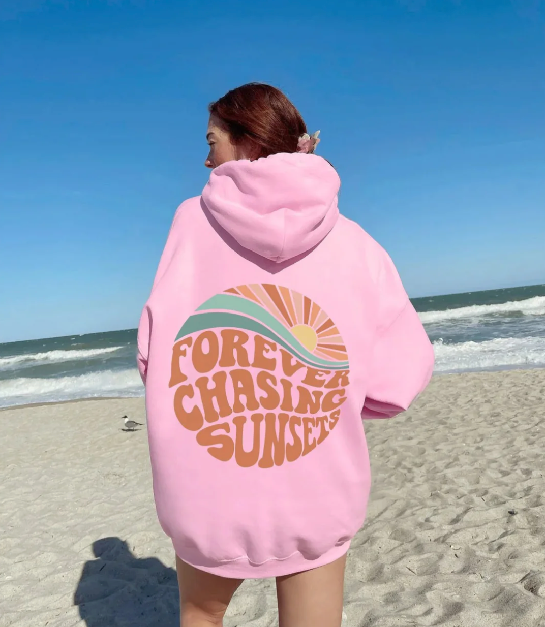 Kira - Stylish hoodie "Forever Chasing Sunsets