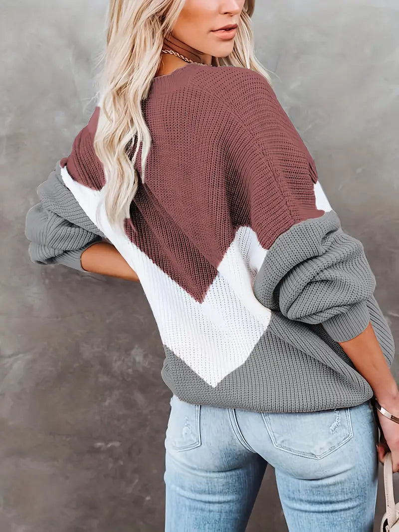 Talia | Crew Neck Pullover Sweater