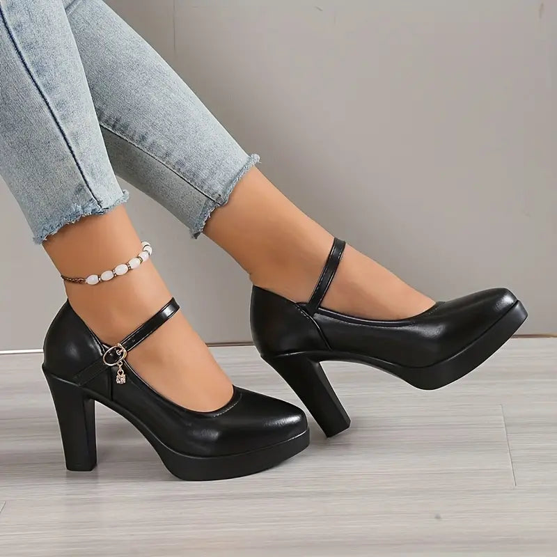 Claire™  | Black Heels