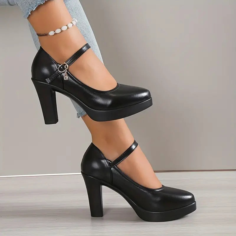 Claire™  | Black Heels