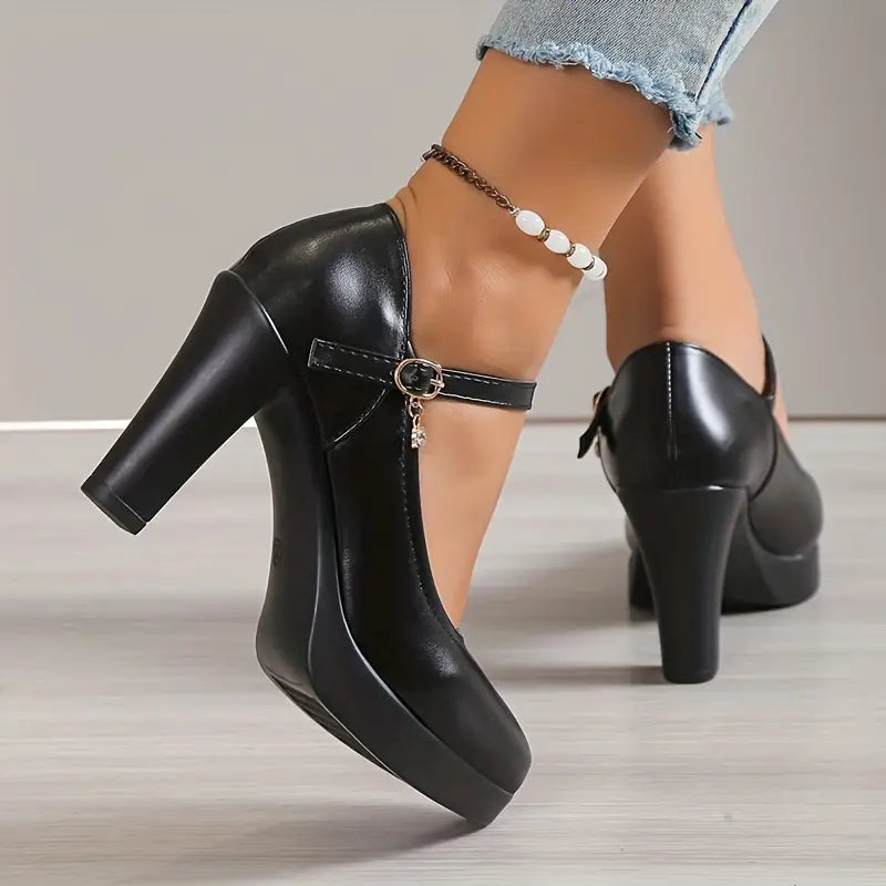 Claire™  | Black Heels