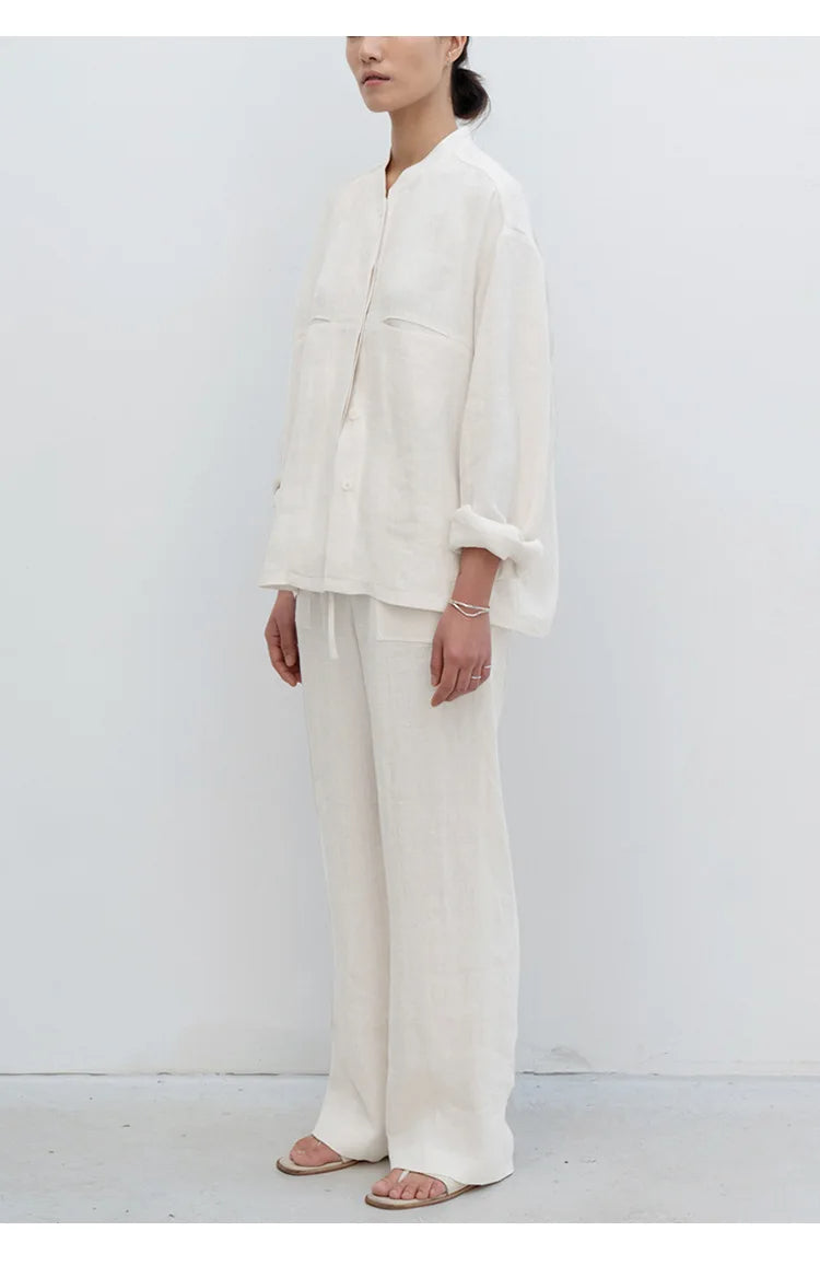 SAND - Linen Oversized Shirt