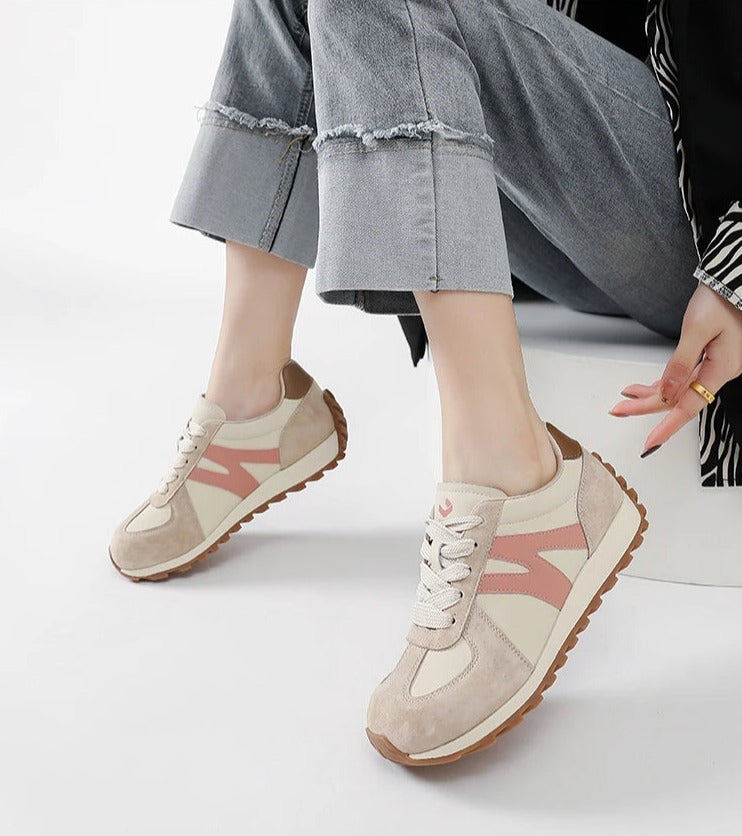 IONE - Retro Suede-Trimmed Runner Sneakers