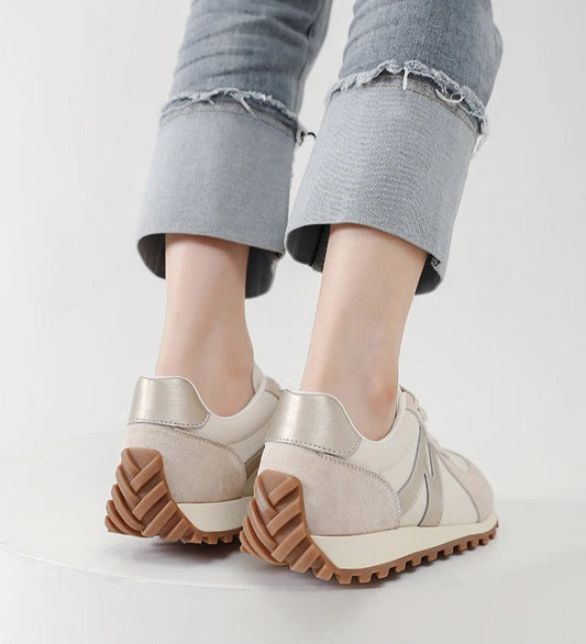 IONE - Retro Suede-Trimmed Runner Sneakers