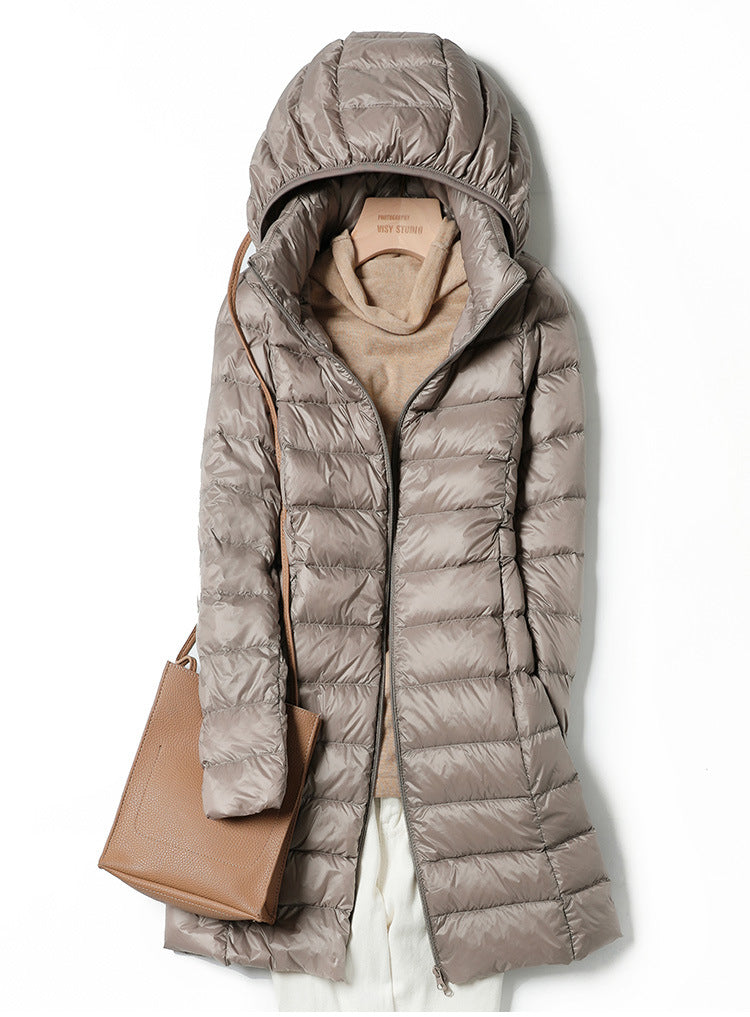 CLAIRE - Long Ultralight Puff Down Jacket