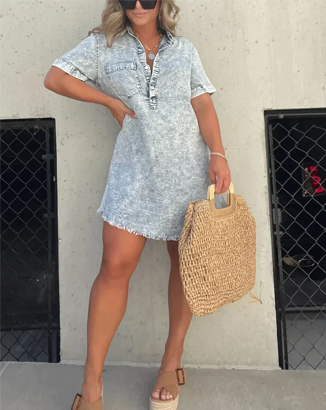 Daphne | Denim Shirt Dress