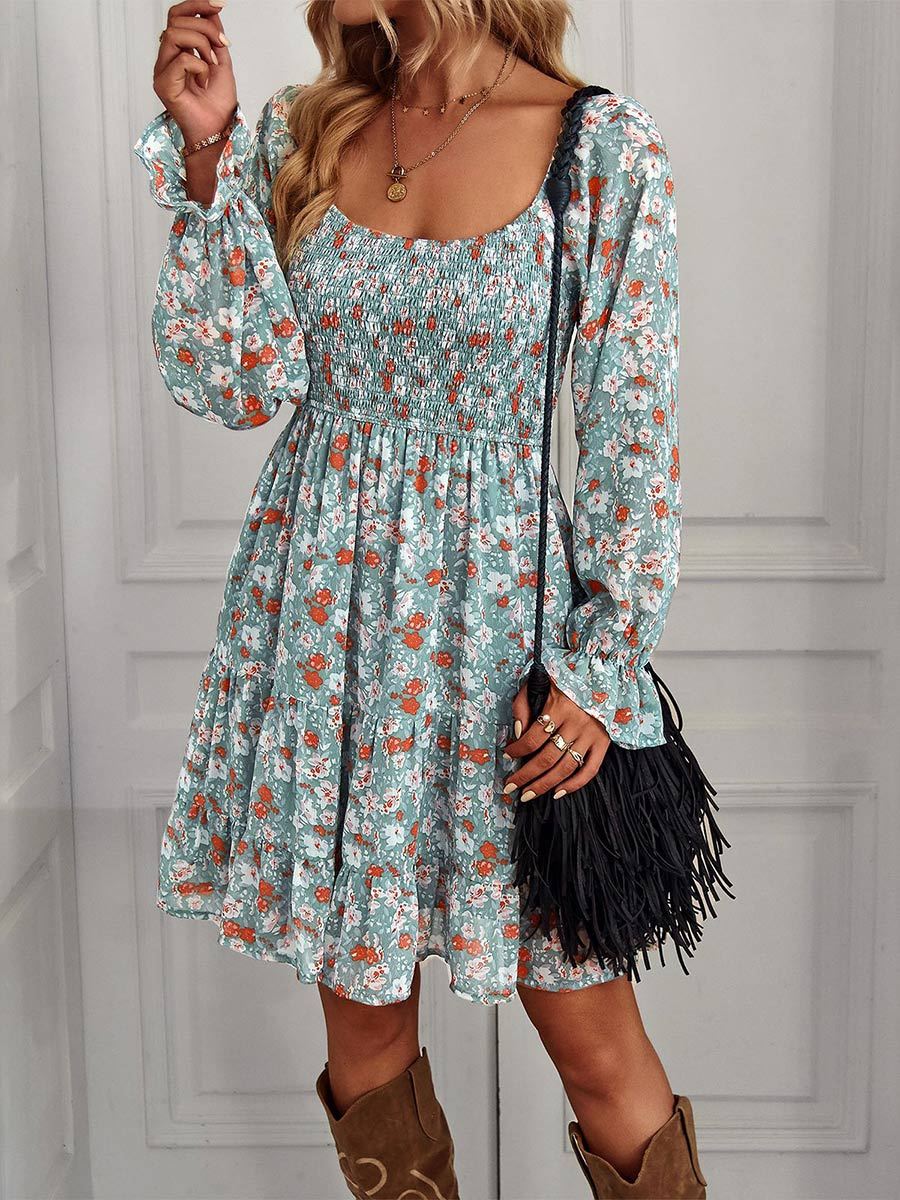 Women's Boho Printed Dress