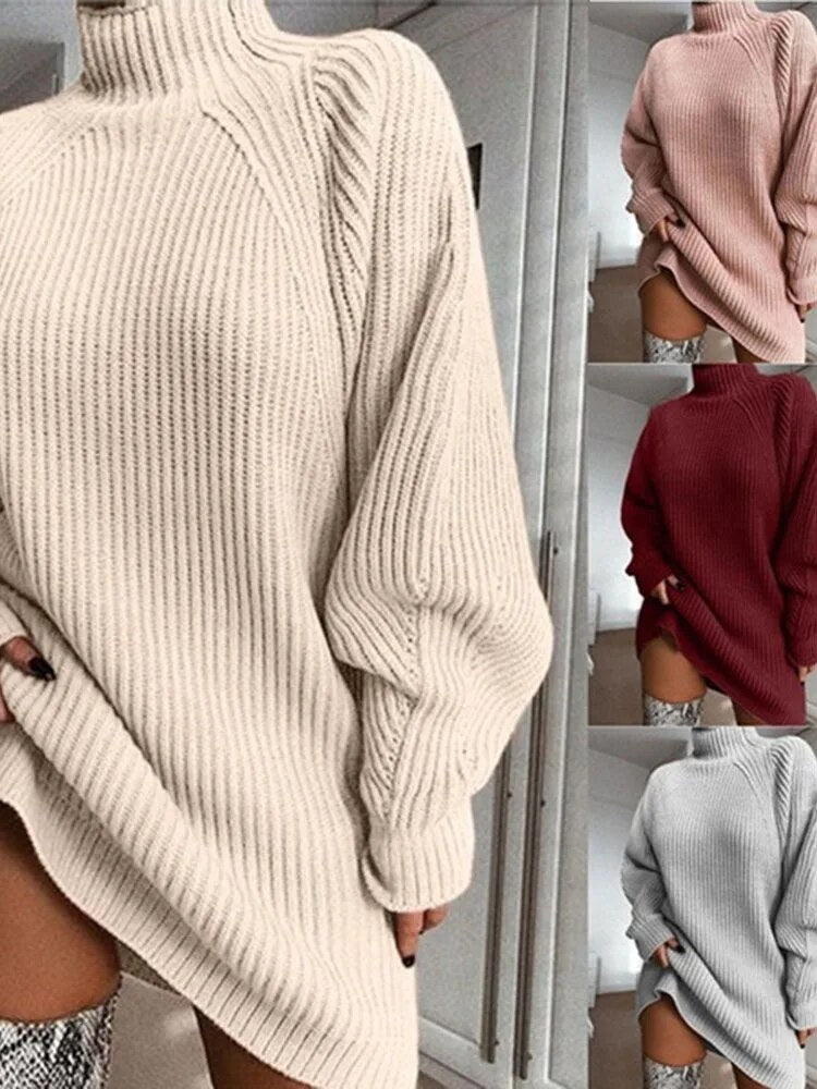 Rachel | Womens Knitted Turtleneck Sweater