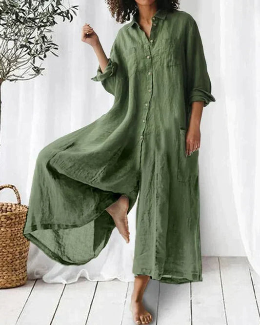 Lovelyn - Super Stylish Linen Jumpsuit For Women