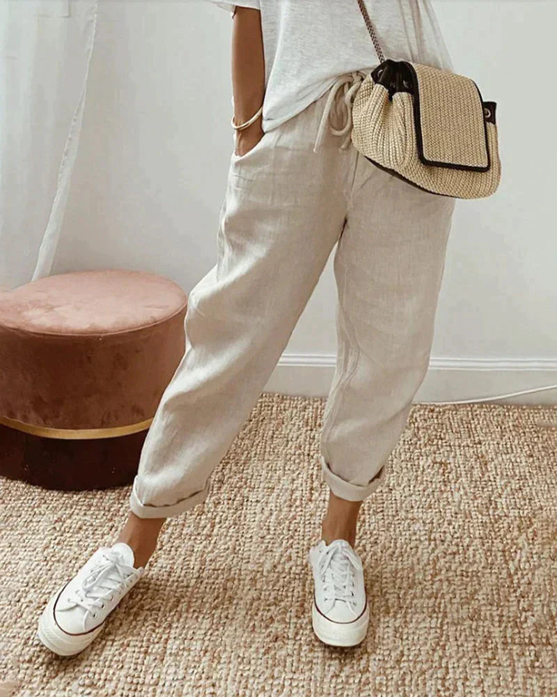 Eva - Casual And Stylish Linen Pants