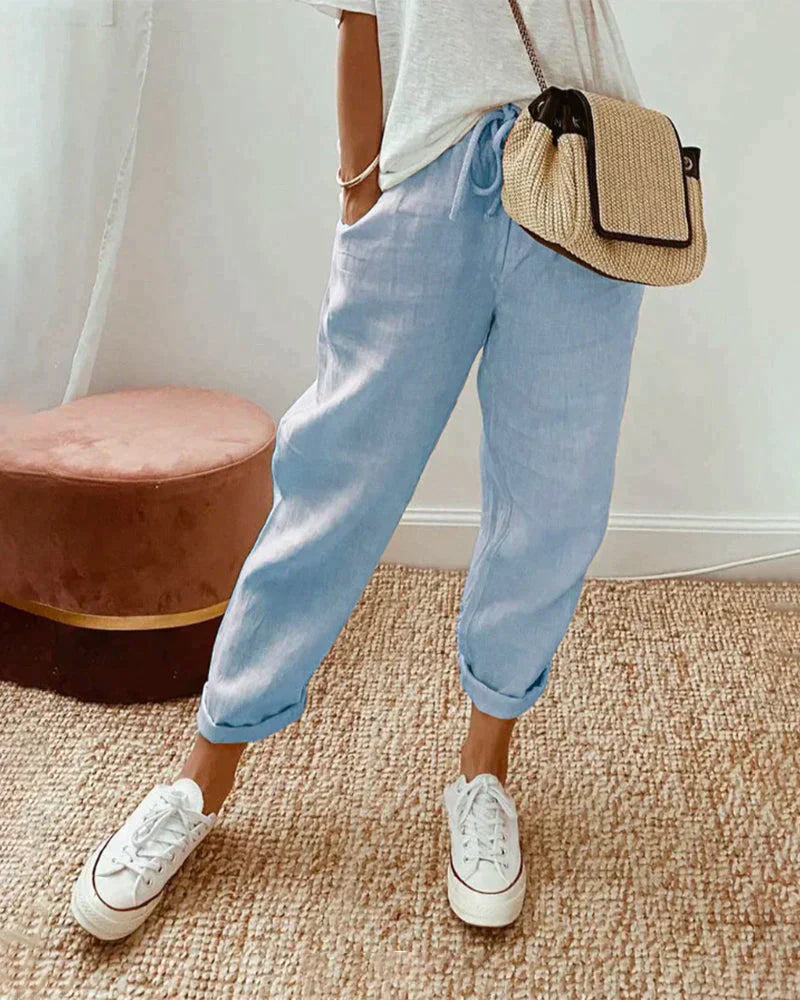 Eva - Casual And Stylish Linen Pants