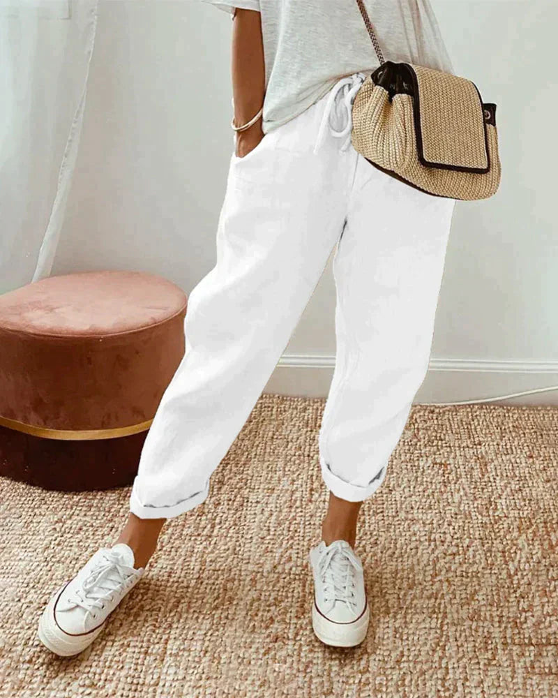 Eva - Casual And Stylish Linen Pants