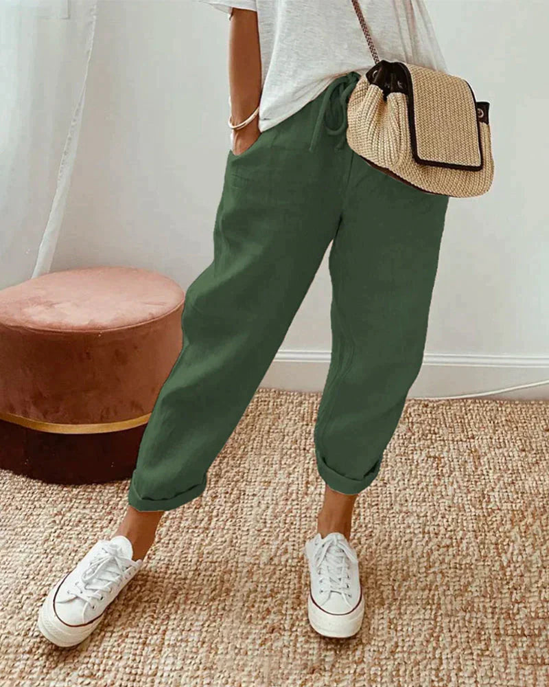 Eva - Casual And Stylish Linen Pants