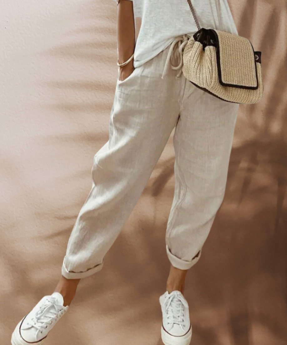 Bibi - Casual And Stylish Linen Pants